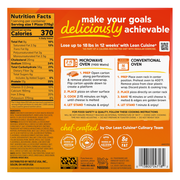 Lean Cuisine Craveables Supreme Pizza