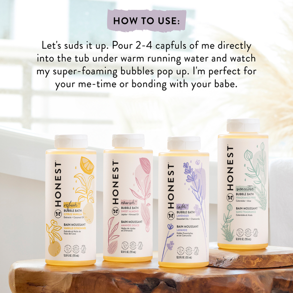 The Honest Company Bubble Bath, Fragrance Free