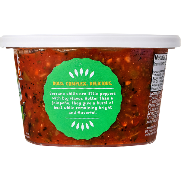 La Mexicana Fire Roasted Salsa, Medium, Zesty Serrano