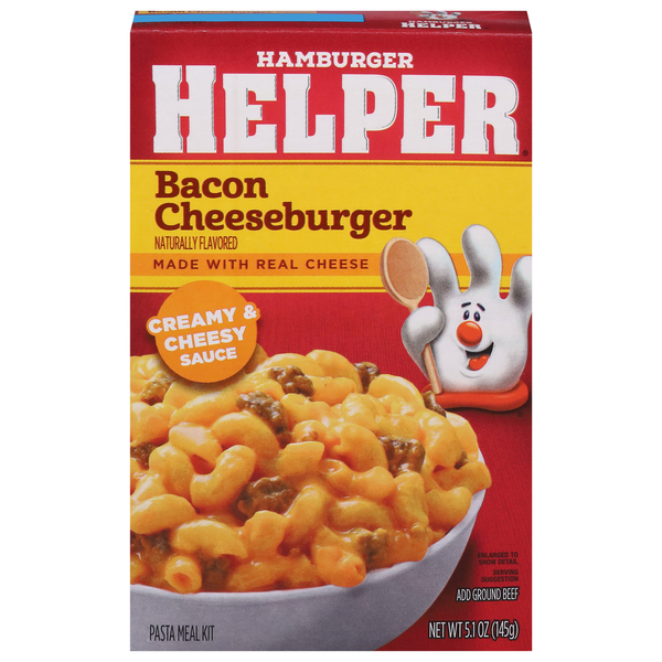 Hamburger Helper Pasta Meal Kit, Bacon Cheeseburger