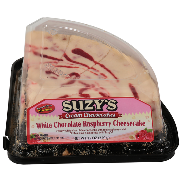 Suzy's Cream Cheesecake, White Chocolate Raspberry