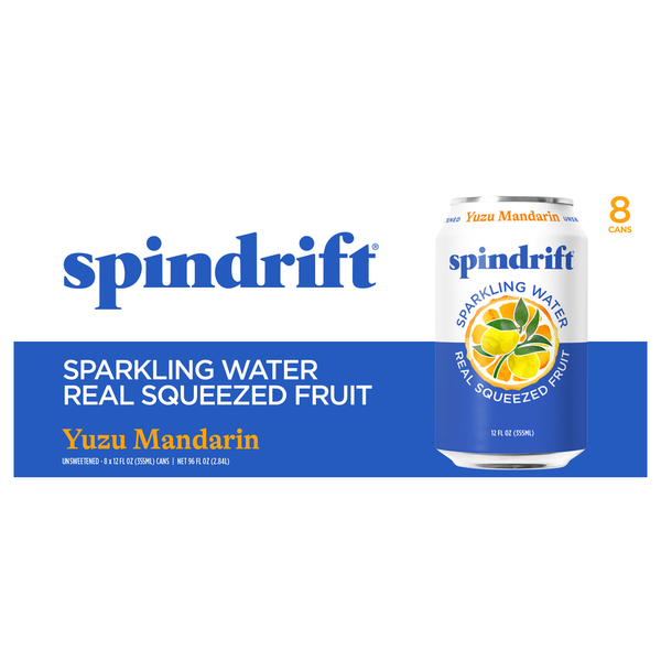 Spindrift Unsweetened Yuzu Mandarin Sparkling Water