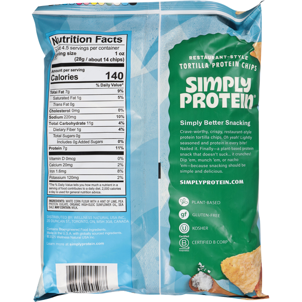 SimplyProtein Sea Salt Tortilla Chips