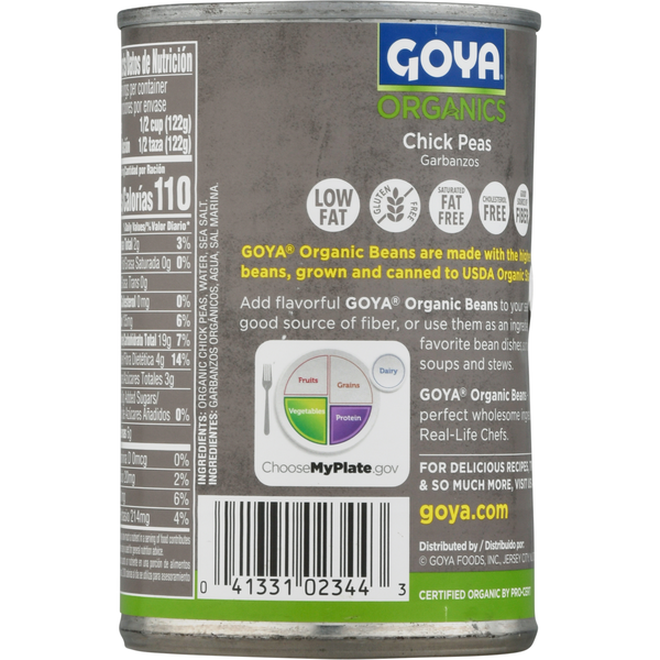 Goya Chick Peas, Low Sodium