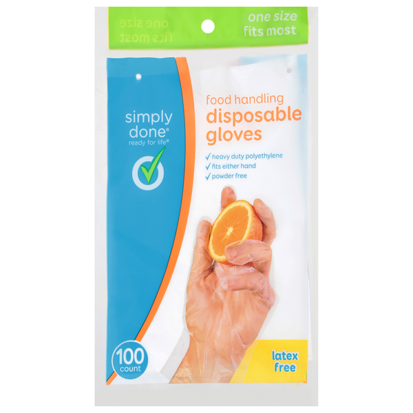 Simply Done Gloves, Disposable, Food Handling