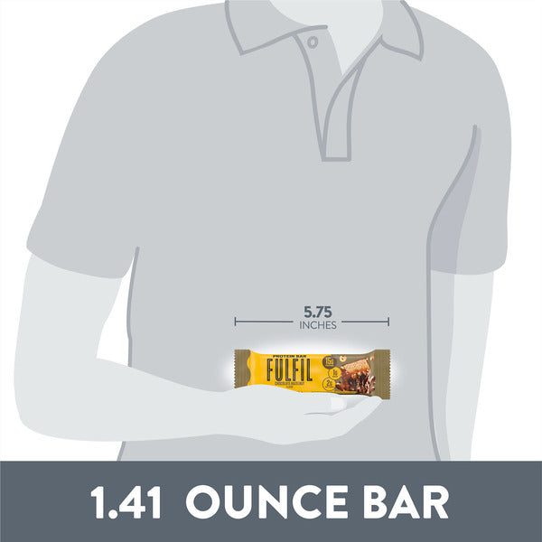 FULFIL Chocolate Hazelnut Flavored Protein Bars, 1.41 oz (12 Count)