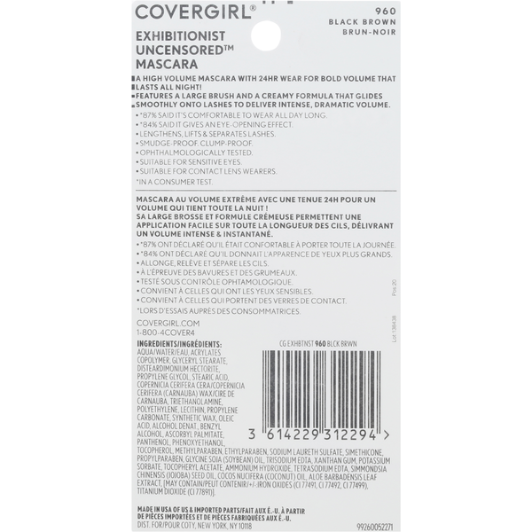 COVERGIRL Mascara, Black Brown 960
