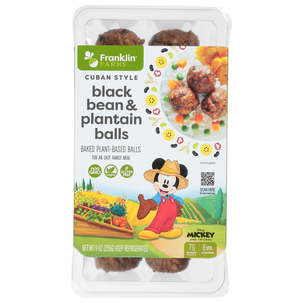 Franklin Farms Black Bean & Plantain Balls, Cuban Style