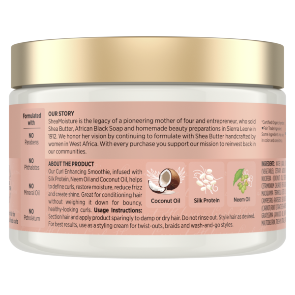 SheaMoisture Smoothie Curl Enhancing Cream Coconut And Hibiscus