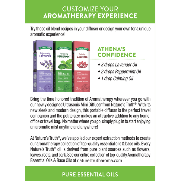 Nature's Truth Diffuser, Mini, Ultasonic Essential Oil