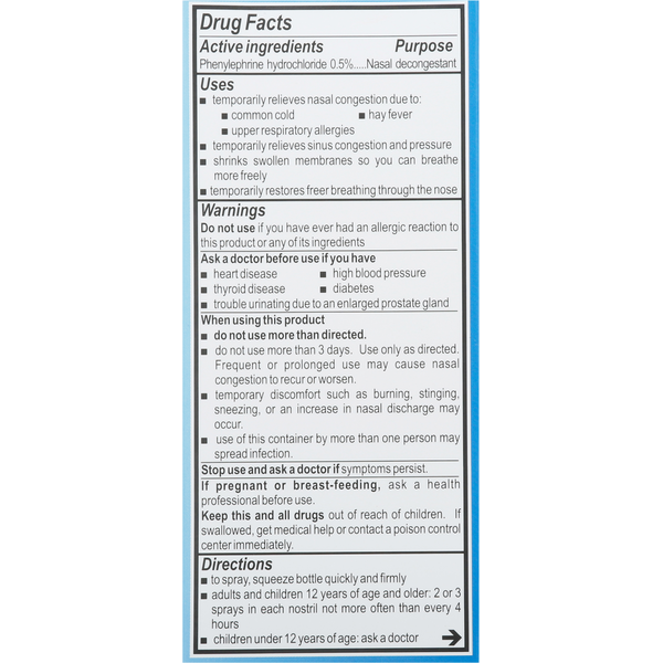 Neo-Synephrine Nasal Spray, Cold + Allergy, Nasal Congestion Relief, Non-Drowsy