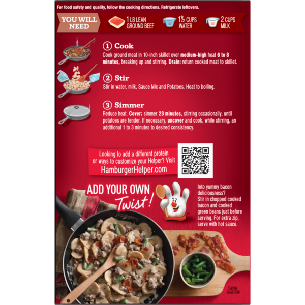 Hamburger Helper Potatoes Stroganoff