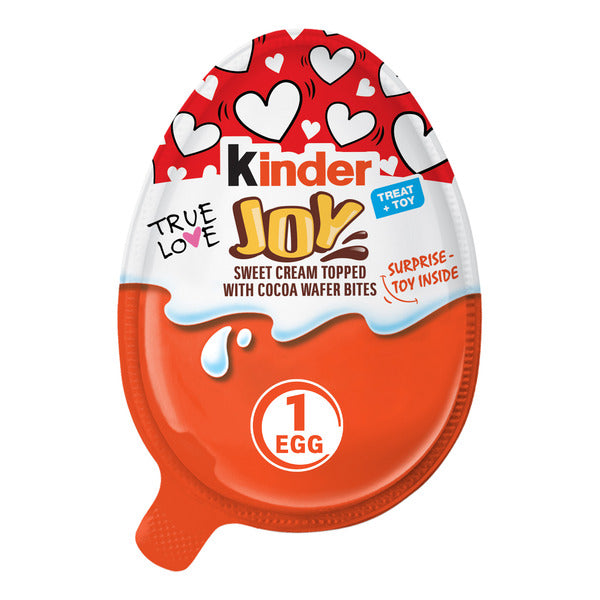 Kinder Joy Valentine's Day Egg with Chocolatey Wafer Bites and Surprise Toy Inside  Toy