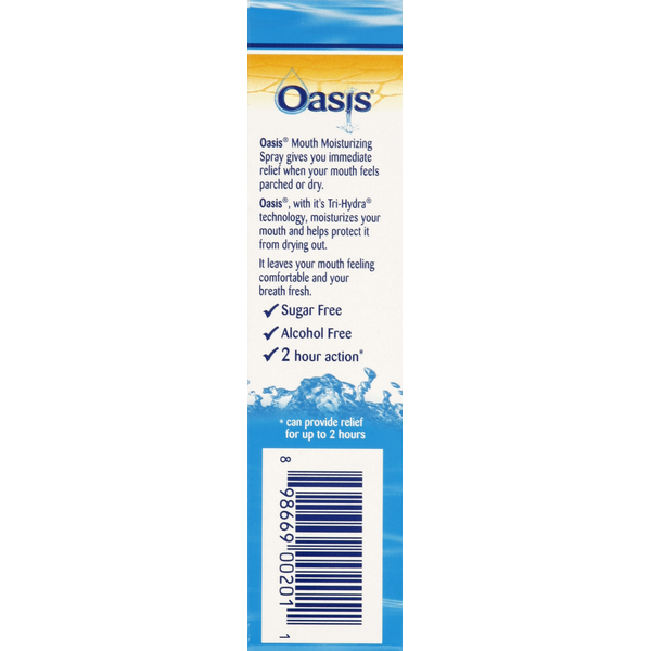 Oasis Moisturizing Mouth Spray, with Xylitol, Mild Mint