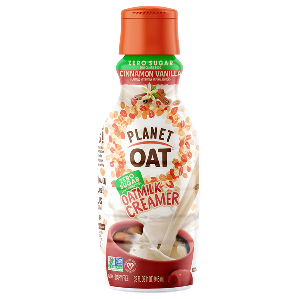 Planet Oat Zero Sugar Cinnamon Vanilla Oatmilk Creamer
