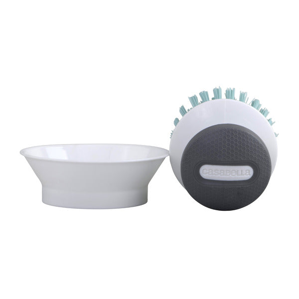 Casabella Palm Brush with Dish