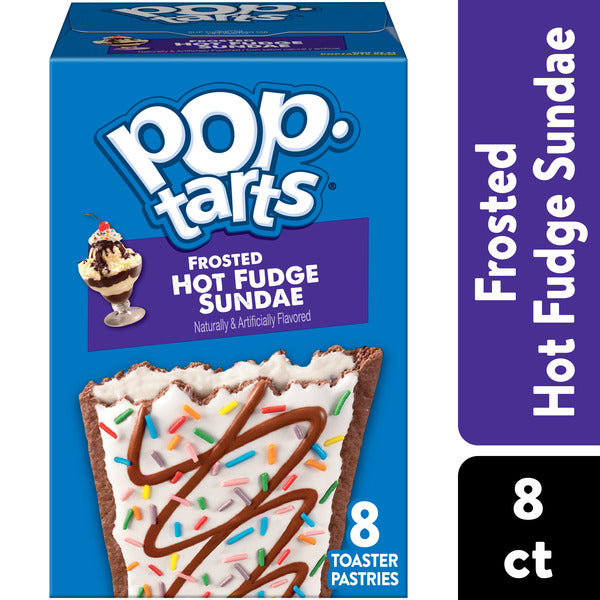 Pop-Tarts Frosted Hot Fudge Sundae Toaster Pastries, Breakfast Foods, 8 Count