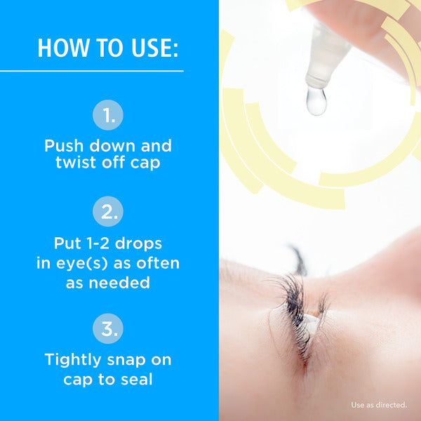 Rohto Dual Light Relief Lubricant Eye Drops - 0.6 fl oz