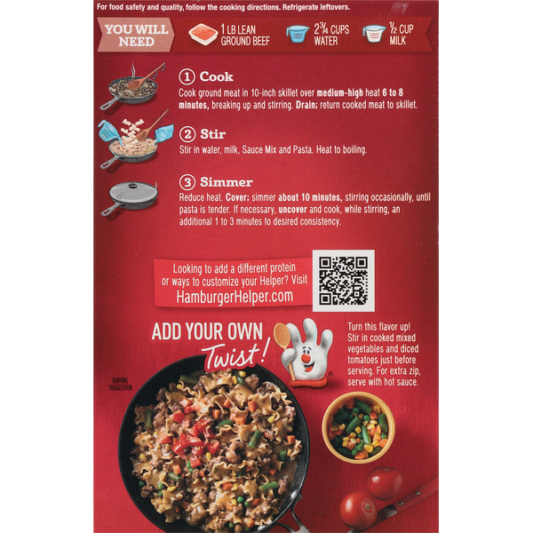 Hamburger Helper Pasta, Salisbury