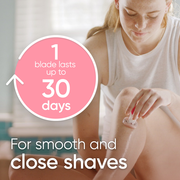 Venus Mini On The Go Women's Razor Handle with 1 ComfortGlide White Tea Scent Refill