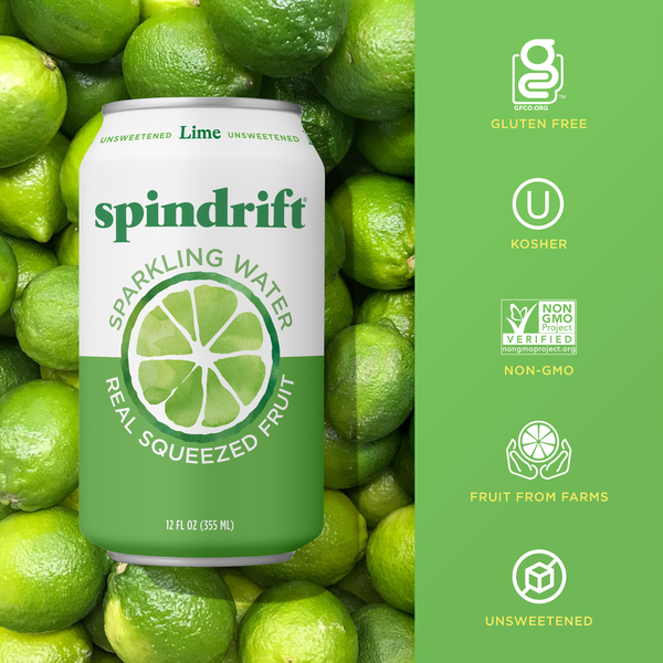 Spindrift Unsweetened Lime Sparkling Water