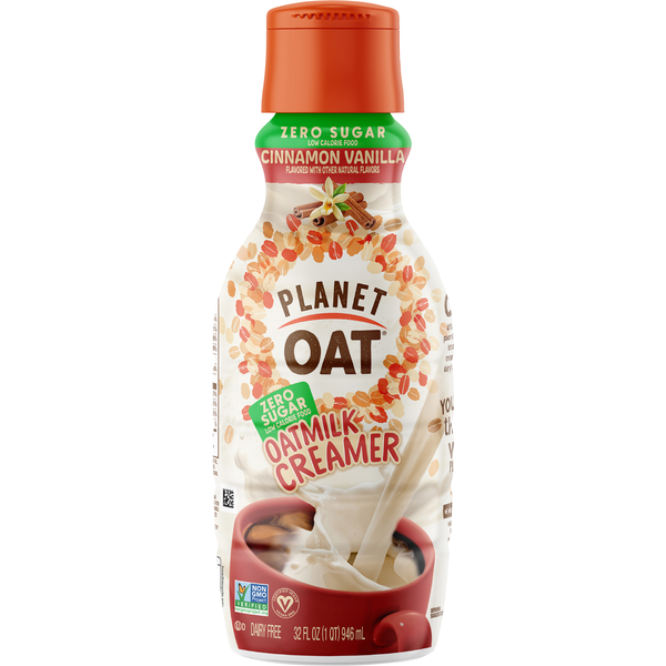 Planet Oat Zero Sugar Cinnamon Vanilla Oatmilk Creamer