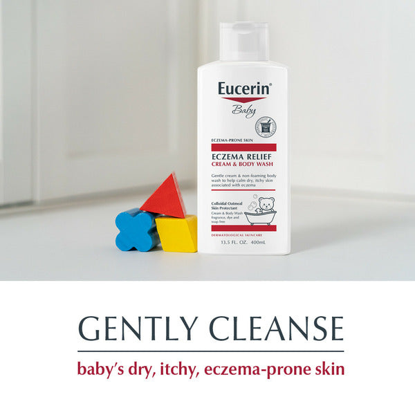 Eucerin Eczema Relief Cream Body Wash, Eczema Body Wash For Babies