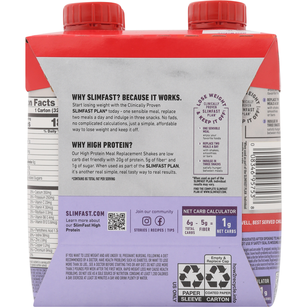 SlimFast High Protein Vanilla Cream Meal Replacement Shake