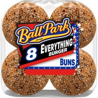 Ball Park 8 count, Everything Pre-sliced Burger Bu...
️
