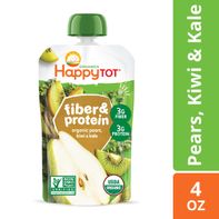 Happy Tot Organics Fiber & Protein Pears, Kiwi & K...
️