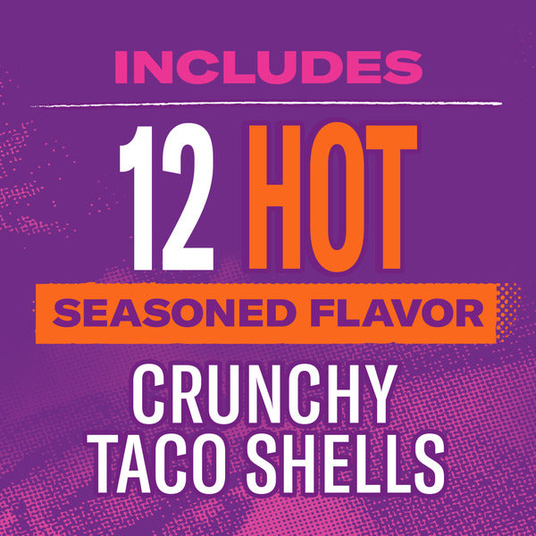 Taco Bell Hot Crunchy Seasoned Flavor Taco Shells