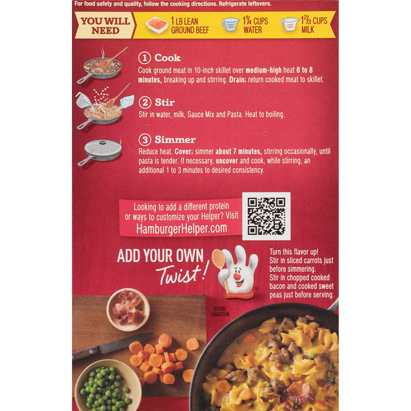Hamburger Helper Pasta, Cheesy Beef
