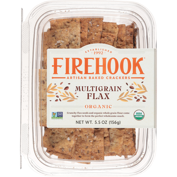 Firehook Multigrain Flax Organic Artisan Baked Crackers