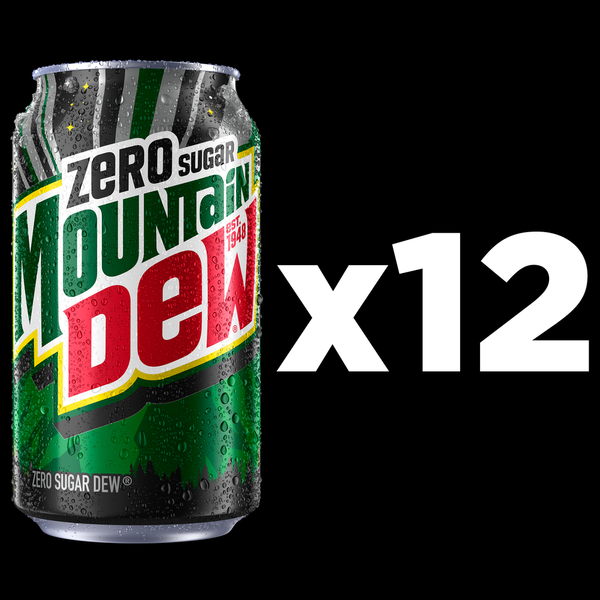 Mountain Dew Zero Sugar Soda Pop