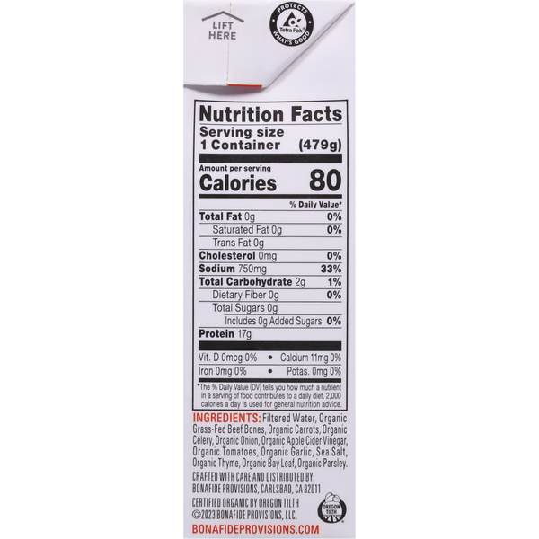 Bonafide Provisions Beef Bone Broth, Organic