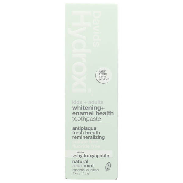 DAVID Kids+Adults W/Nano-Hypdroxyapatite Toothpaste, Mild Mint,