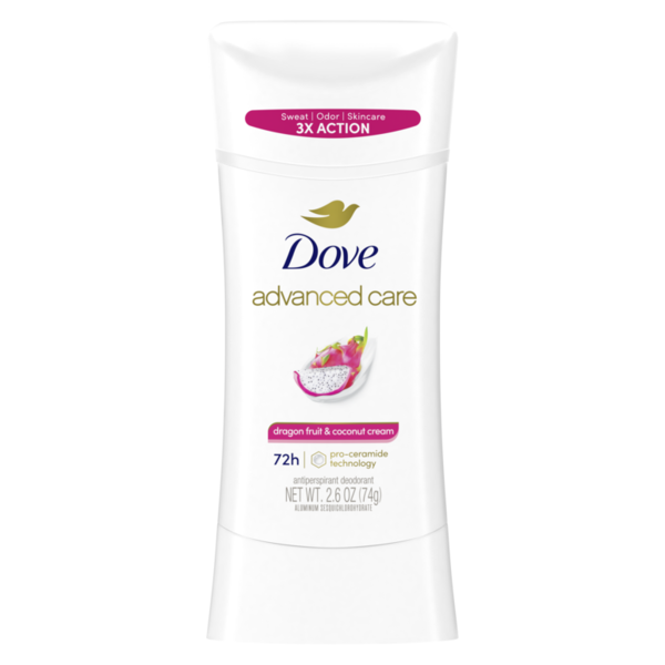Dove Advanced Care Antiperspirant Deodorant Stick Dragon Fruit & Coconut Cream