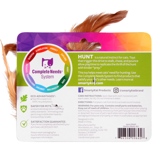 SmartyKat Cat Toy, Hummingbird Song