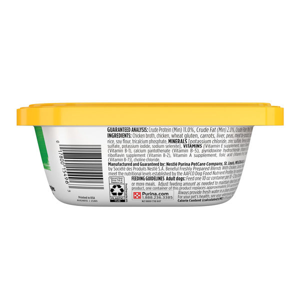 Purina Beneful Freshly Prepared Blends Wet Dog Food With Chicken, Carrots, Peas and Wild Rice