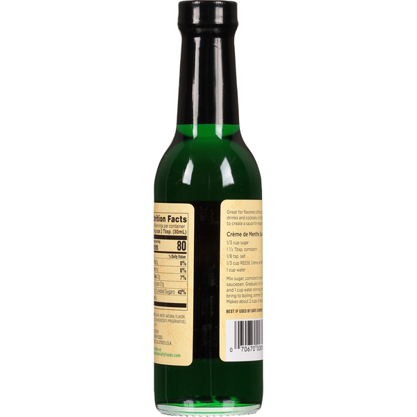 Reese's Creme de Menthe Syrup