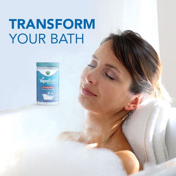 Vicks VapoBath, Bath Crystals, Soothing Non-Medicated Vapors, Bath Bomb, Bath Salts