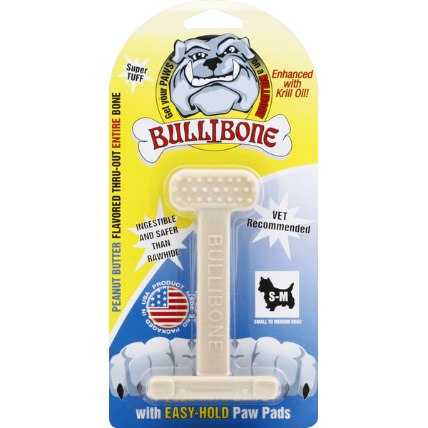 Bullibone Paw Pads, Peanut Butter Flavored, S-M