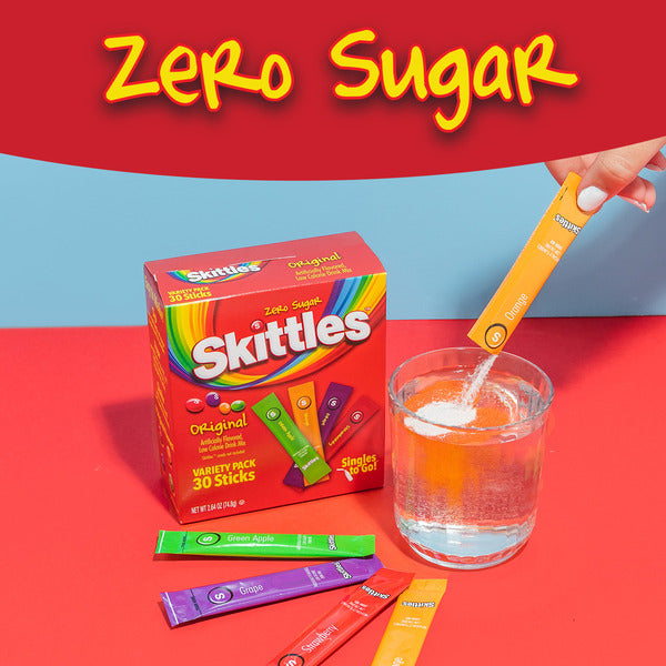 Skittles Original Flavor Variety Pack, Low Calorie Drink Mix
