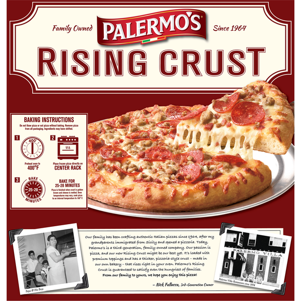 Palermo's Primo Thin Pizza, 4 Meat, Rising Crust