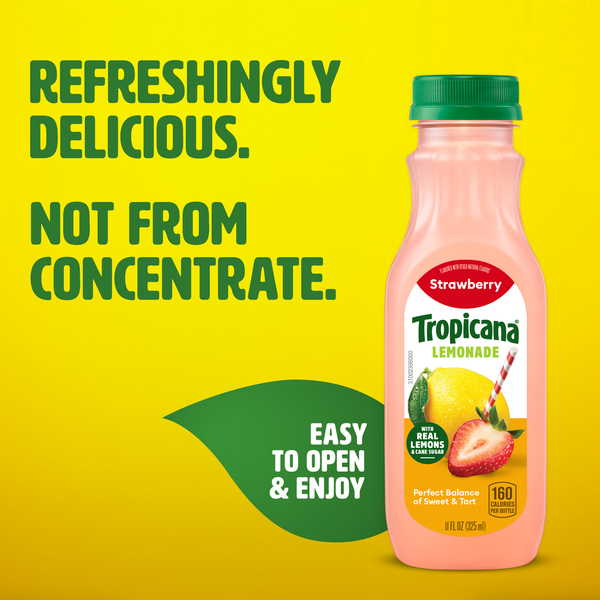 Tropicana Strawberry Lemonade, Made with Real Lemons