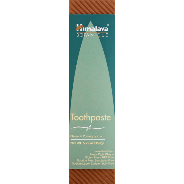 Himalaya Botanique toothpaste packaging on a white background