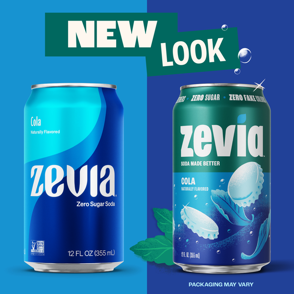 Zevia Soda, Zero Sugar, Cola