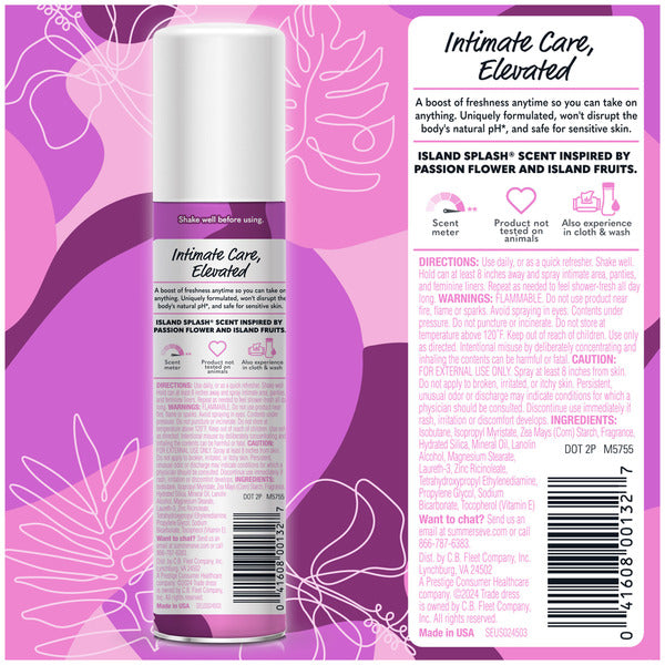 Summer's Eve Feminine Deodorant Freshening Spray, Island Splash