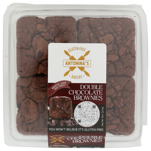 Antonina's Gluten-free Bakery Double Chocolate Brownies, Gf