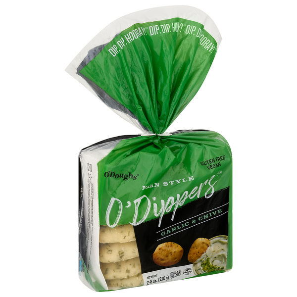 O'Doughs O'Dippers, Garlic & Chive, Naan Style